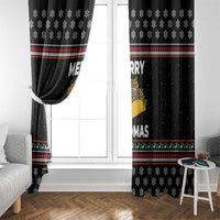 Merry Tacomas Christmas Window Curtain Xmas Holiday Patterns - Wonder Print Shop
