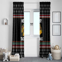 Merry Tacomas Christmas Window Curtain Xmas Holiday Patterns - Wonder Print Shop