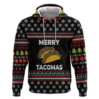 Merry Tacomas Christmas Zip Hoodie Xmas Holiday Patterns - Wonder Print Shop