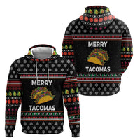 Merry Tacomas Christmas Zip Hoodie Xmas Holiday Patterns - Wonder Print Shop