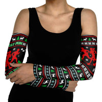 Running Oh What Fun Christmas Arm Sleeves Xmas Holiday Patterns - Wonder Print Shop