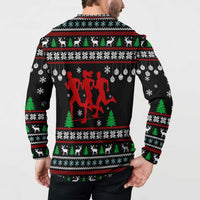 Running Oh What Fun Christmas Button Sweatshirt Xmas Holiday Patterns - Wonder Print Shop