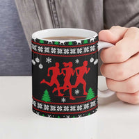Running Oh What Fun Christmas Ceramic Mug Xmas Holiday Patterns - Wonder Print Shop