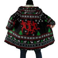 Running Oh What Fun Christmas Cloak Xmas Holiday Patterns - Wonder Print Shop
