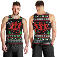 Running Oh What Fun Christmas Men Tank Top Xmas Holiday Patterns - Wonder Print Shop