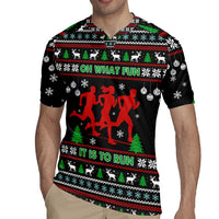 Running Oh What Fun Christmas Rugby Jersey Xmas Holiday Patterns - Wonder Print Shop
