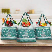 Sanitizer Merry Christmas Grocery Bag Xmas Holiday Patterns - Wonder Print Shop