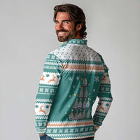 Sanitizer Merry Christmas Long Sleeve Polo Shirt Xmas Holiday Patterns - Wonder Print Shop