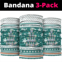 Sanitizer Merry Christmas Neck Gaiter Xmas Holiday Patterns - Wonder Print Shop