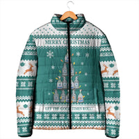 Sanitizer Merry Christmas Padded Jacket Xmas Holiday Patterns - Wonder Print Shop