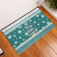 Sanitizer Merry Christmas Rubber Doormat Xmas Holiday Patterns - Wonder Print Shop