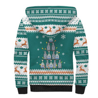 Sanitizer Merry Christmas Sherpa Hoodie Xmas Holiday Patterns - Wonder Print Shop