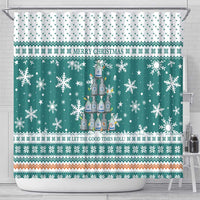 Sanitizer Merry Christmas Shower Curtain Xmas Holiday Patterns - Wonder Print Shop