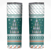 Sanitizer Merry Christmas Skinny Tumbler Xmas Holiday Patterns - Wonder Print Shop