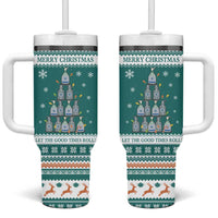 Sanitizer Merry Christmas Tumbler With Handle Xmas Holiday Patterns - Wonder Print Shop