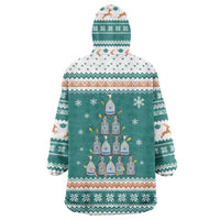 Sanitizer Merry Christmas Wearable Blanket Hoodie Xmas Holiday Patterns - Wonder Print Shop