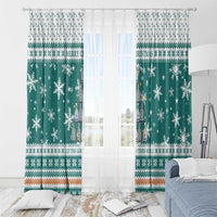 Sanitizer Merry Christmas Window Curtain Xmas Holiday Patterns - Wonder Print Shop