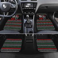 Santa And Motor Christmas Car Mats Xmas Holiday Patterns - Wonder Print Shop