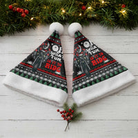 Santa And Motor Christmas Santa Hat Xmas Holiday Patterns - Wonder Print Shop