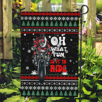 Santa And Motor Christmas Garden Flag Xmas Holiday Patterns - Wonder Print Shop