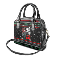 Santa And Motor Christmas Shoulder Handbag Xmas Holiday Patterns - Wonder Print Shop