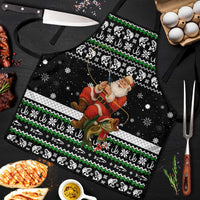 Santa Claus Fishing Christmas Apron Xmas Holiday Patterns - Wonder Print Shop
