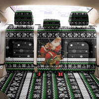 Santa Claus Fishing Christmas Back Car Seat Cover Xmas Holiday Patterns - Wonder Print Shop