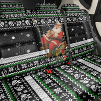 Santa Claus Fishing Christmas Back Car Seat Cover Xmas Holiday Patterns - Wonder Print Shop