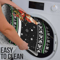 Santa Claus Fishing Christmas Bathroom Set Xmas Holiday Patterns - Wonder Print Shop