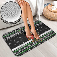 Santa Claus Fishing Christmas Bathroom Set Xmas Holiday Patterns - Wonder Print Shop
