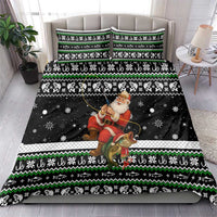 Santa Claus Fishing Christmas Bedding Set Xmas Holiday Patterns - Wonder Print Shop