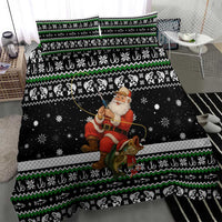 Santa Claus Fishing Christmas Bedding Set Xmas Holiday Patterns - Wonder Print Shop