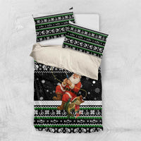 Santa Claus Fishing Christmas Bedding Set Xmas Holiday Patterns - Wonder Print Shop