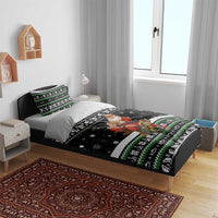 Santa Claus Fishing Christmas Bedding Set Xmas Holiday Patterns - Wonder Print Shop