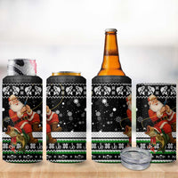 Santa Claus Fishing Christmas 4 in 1 Can Cooler Tumbler Xmas Holiday Patterns - Wonder Print Shop