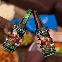 Santa Claus Fishing Christmas 4 in 1 Can Cooler Tumbler Xmas Holiday Patterns - Wonder Print Shop
