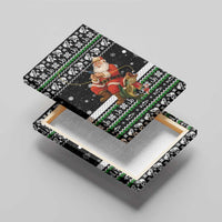 Santa Claus Fishing Christmas Canvas Wall Art Xmas Holiday Patterns - Wonder Print Shop