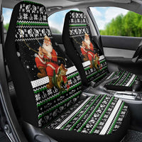 Santa Claus Fishing Christmas Car Seat Cover Xmas Holiday Patterns - Wonder Print Shop