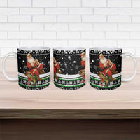 Santa Claus Fishing Christmas Ceramic Mug Xmas Holiday Patterns - Wonder Print Shop