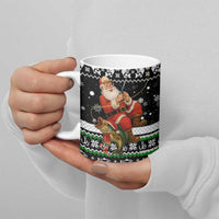 Santa Claus Fishing Christmas Ceramic Mug Xmas Holiday Patterns - Wonder Print Shop