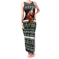 Santa Claus Fishing Christmas Family Matching Tank Maxi Dress and Hawaiian Shirt Xmas Holiday Patterns - Wonder Print Shop
