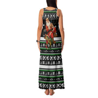 Santa Claus Fishing Christmas Family Matching Tank Maxi Dress and Hawaiian Shirt Xmas Holiday Patterns - Wonder Print Shop