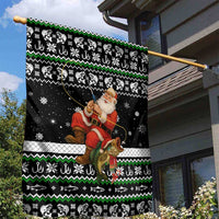 Santa Claus Fishing Christmas Garden Flag Xmas Holiday Patterns - Wonder Print Shop