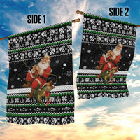 Santa Claus Fishing Christmas Garden Flag Xmas Holiday Patterns - Wonder Print Shop