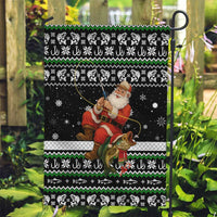 Santa Claus Fishing Christmas Garden Flag Xmas Holiday Patterns - Wonder Print Shop