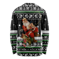 Santa Claus Fishing Christmas Long Sleeve Shirt Xmas Holiday Patterns - Wonder Print Shop