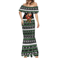 Santa Claus Fishing Christmas Mermaid Dress Xmas Holiday Patterns - Wonder Print Shop