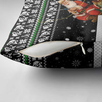 Santa Claus Fishing Christmas Pillow Cover Xmas Holiday Patterns - Wonder Print Shop