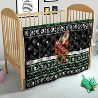 Santa Claus Fishing Christmas Quilt Xmas Holiday Patterns - Wonder Print Shop