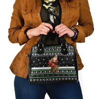 Santa Claus Fishing Christmas Shoulder Handbag Xmas Holiday Patterns - Wonder Print Shop